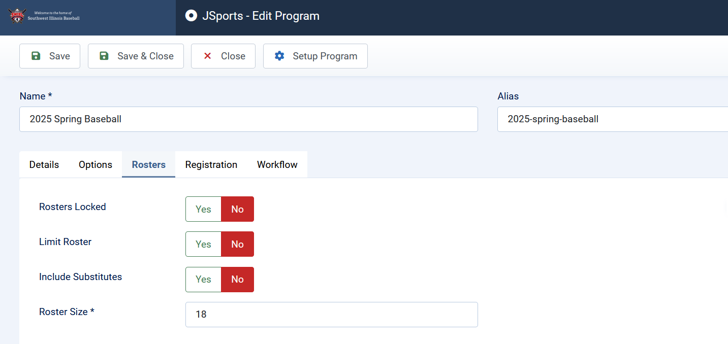 program-roster-options